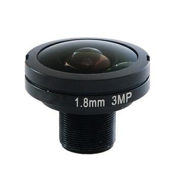 1/1.8&quot; 1.8mm 3Megapixel M12x0.5 mount 185degree Fisheye Lens for 1/1.8&quot; 1/2.7&quot; 1/3.6&quot; sensors