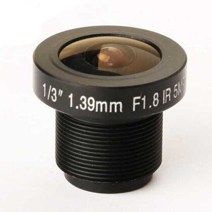 1/3&quot; 1.39mm F2.0 5Megapixel S mount M12 185degree IR Cut Fisheye Lens, 360VR panoramic lens