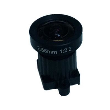 1/2.3" 2.55mm 14Megapixel M12x0.5 Mount 162degrees wide angle lens for HD sensors