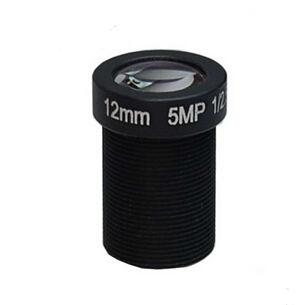 1/2.5" 12mm F2.0 5MP M12x0.5 Mount IR MTV Lens for security camera