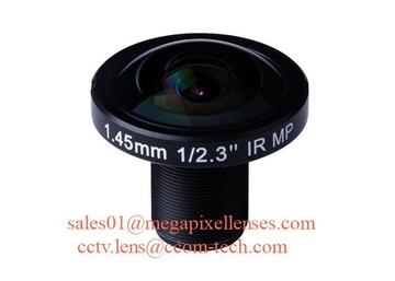1/1.8" 1/2.3" 1.45mm 10MP Megapixel S mount M12 190degree Fisheye Lens for IMX178 IMX226, Drone UAV 360VR lens