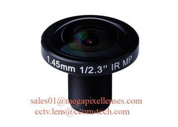 1/1.8&quot; 1/2.3&quot; 1.45mm 10MP Megapixel S mount M12 190degree Fisheye Lens for IMX178 IMX226, Drone UAV 360VR lens