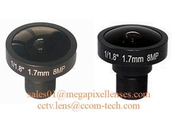 1/1.8" 1.7mm 8Megapixel M12x0.5 mount 185degree Fisheye Lens for IMX178/IMX172/OV23850