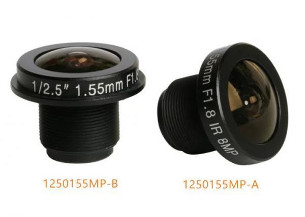 1/2.5&quot; 1.55mm 8Megapixel M12 mount wide-angle 185degree fisheye lens for panoramic cameras