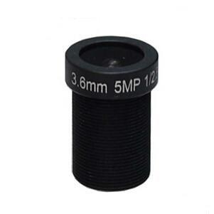 Economic 1/2.5&quot; 3.6mm/6mm/8mm/12mm/16mm F2.0 5MP M12 Mount IR MTV Lens for security camera