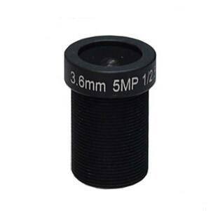 Economic 1/2.5" 3.6mm/6mm/8mm/12mm/16mm F2.0 5MP M12 Mount IR MTV Lens for security camera