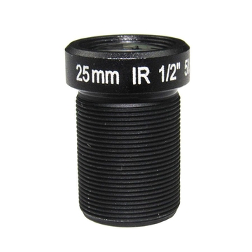 1/2&quot; 25mm F2.4 5Megapixel M12x0.5 mount low-distortion IR board lens, long focal S mount lens