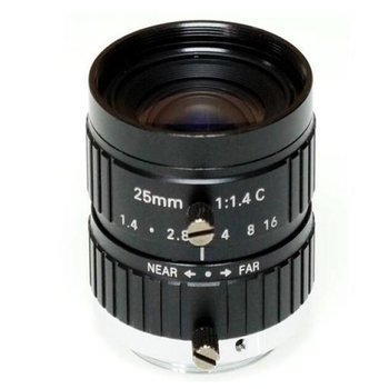 2/3" 25mm F1.4 Megapixel 10MP Manual IRIS C Mount FA Industrial Lens, 25mm machine vision industrial lens