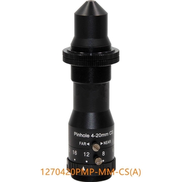 High Temperature 1/2.7" 4-20mm F4.0 Megapixel 2MP CS Varifocal Pinhole Lens Zoom Lens High Temperature Metallurgical Lens Industrial Pinhole Lens