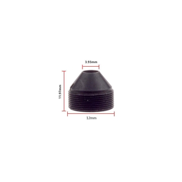 1/2.7" 10mm F1.6 2MP Megapixel M12x0.5 mount Sharp Cone IR Pinhole Lens for covert cameras, 10mm M12 pinhole lens