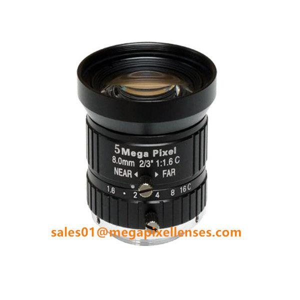 2/3&quot; 8mm F1.6 Megapixel Manual IRIS C Mount Industrial FA Lens, 8mm 5MP machine vision industrial Lens